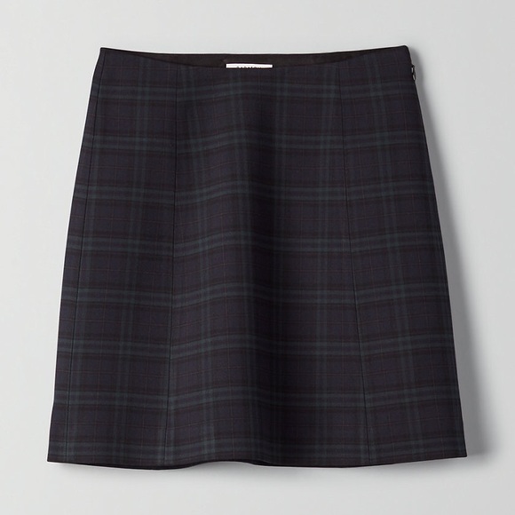 Check Hopper Bavarian Mini Skirt - Green - Picture 1 of 6